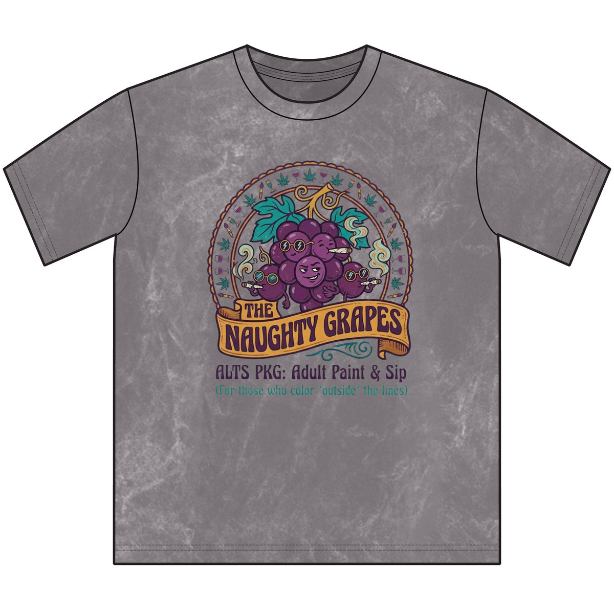 The Naughty Grapes Vintage Crewneck T-Shirt